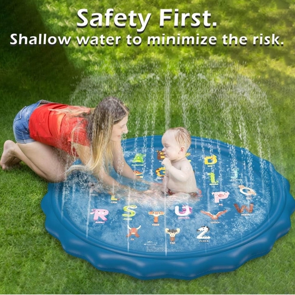 Blue Alphabet Splash Pad - Picture 3 of 5